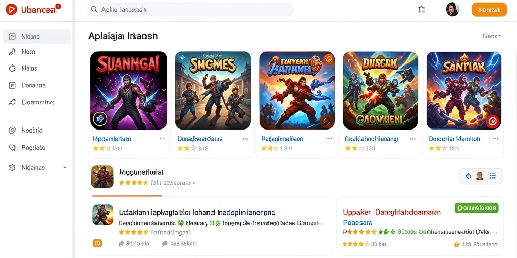 Tampilan awal permainan yang menarik dan penuh warna.