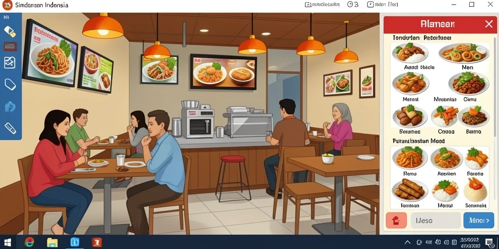 Tampilan awal yang menarik dan penuh warna.