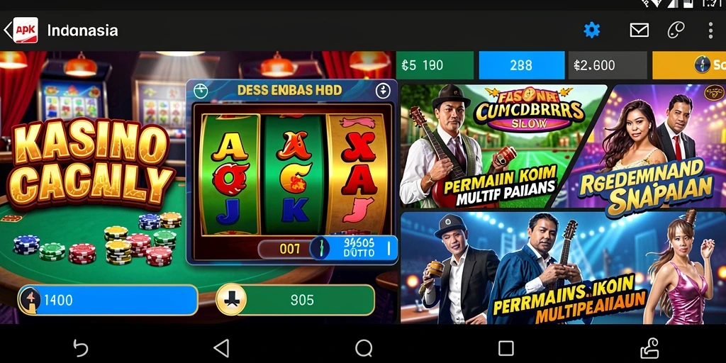 Tampilan awal permainan dengan karakter utama yang menonjol.