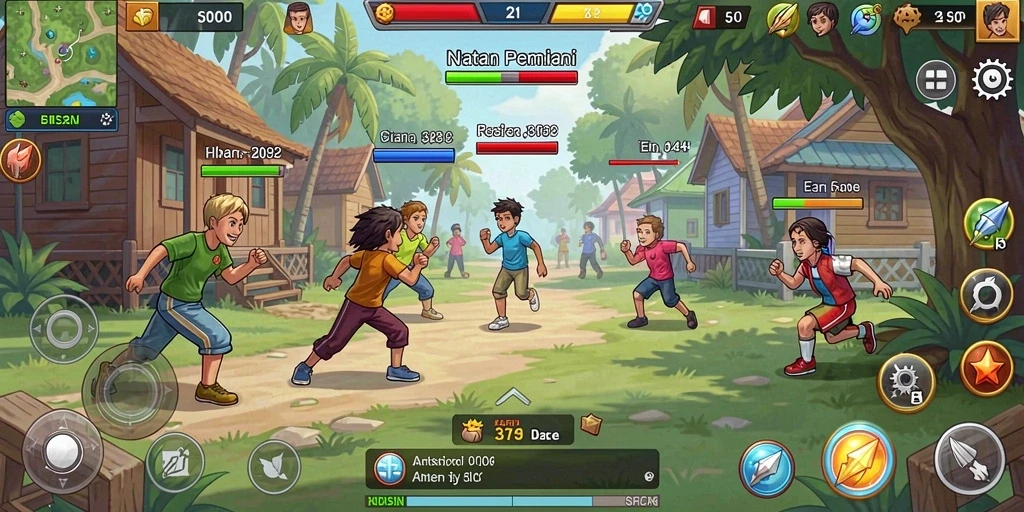 Screenshot menunjukkan tampilan grafis yang menawan.