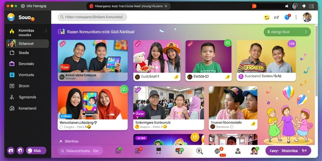 Tampilan antarmuka pengguna yang menarik.