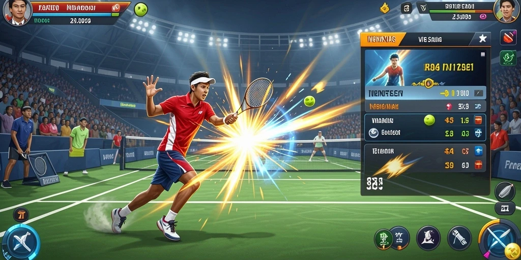 Tampilan antarmuka game yang interaktif.