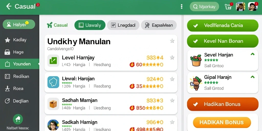 Tampilan awal yang memukau dan mudah dipahami.