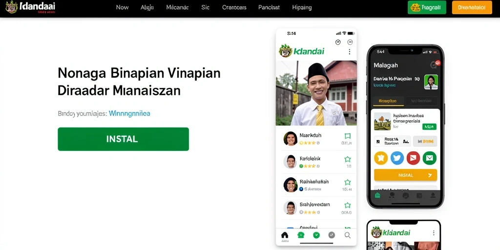 Screenshot aplikasi menampilkan antarmuka pengguna yang ramah.