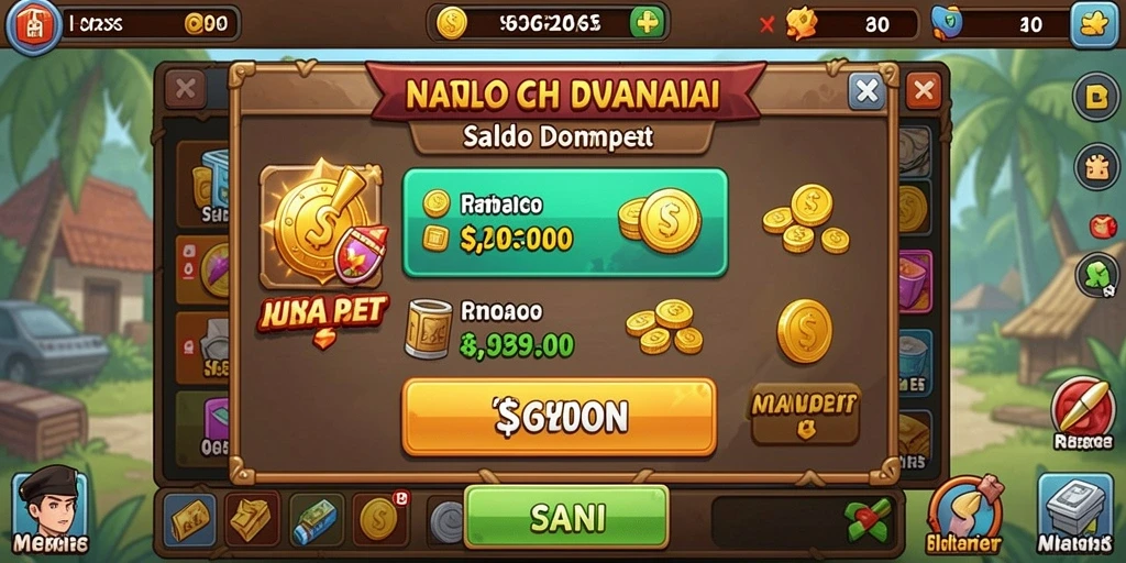 Screenshot 1 menampilkan antarmuka awal game RAWONTOTO.