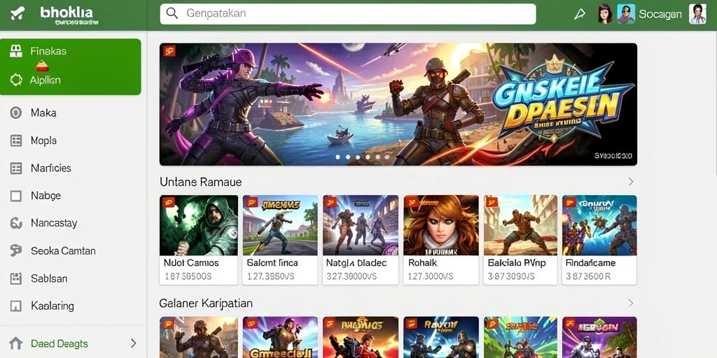 Screenshot menunjukkan tampilan awal RP888 yang menarik.